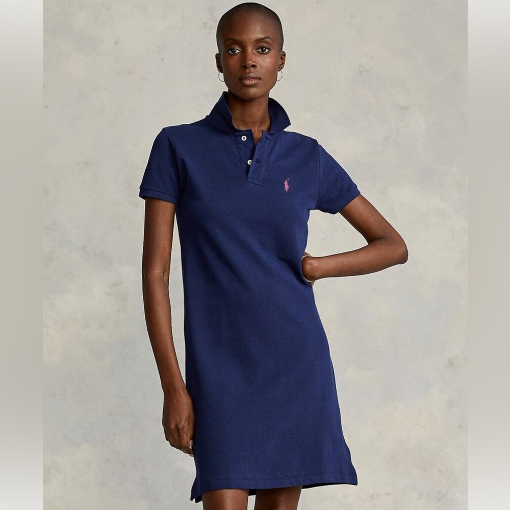 Mesh Mini Polo Dress size large